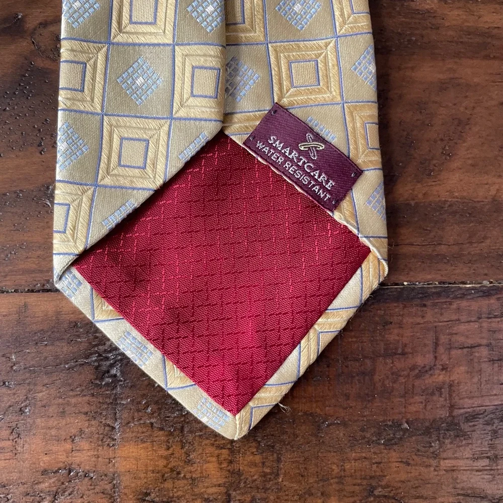 Men’s Gold and Silver Nordstrom Silk Necktie